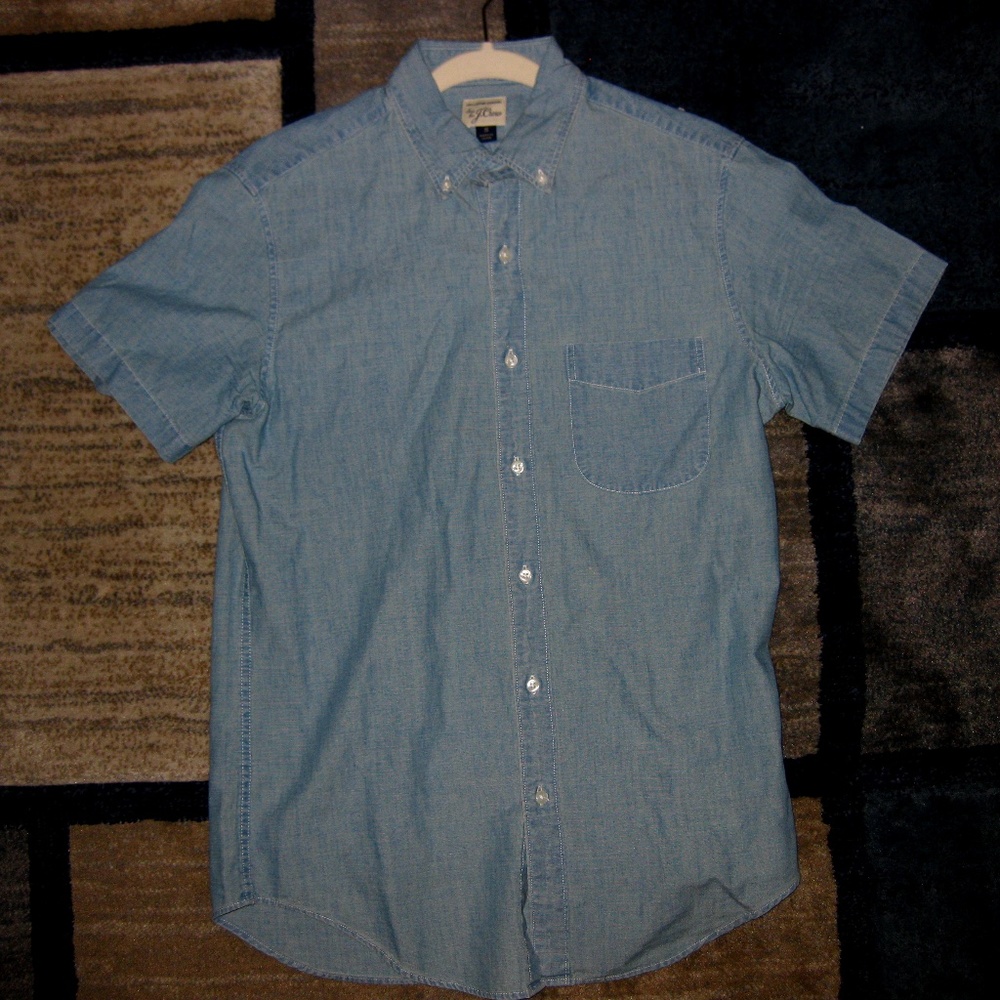 SOLD DENIM J CREW SHIRT SIZE S